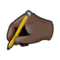 Writing Hand - Black emoji on Samsung